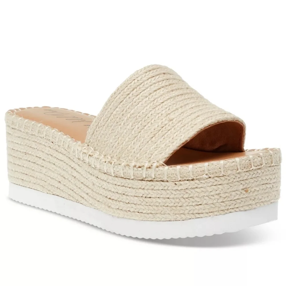 WILD PAIR shermer Slide Espadrille Platform Wedge Sandals,